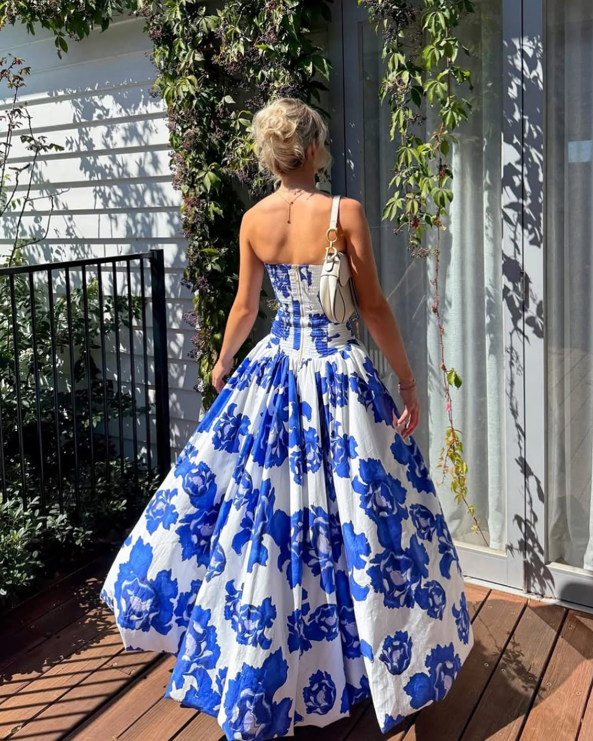 chinese dress ladies Behold Maxi Dress - Blue Hydrangea main image 1