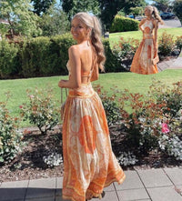 Zimmermann - Anneke Cut-Out Dress - Orange & White