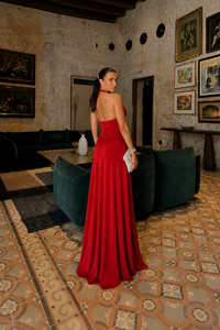 MISHA — Celine Maxi Dress in Red | Formal Dress Hire Adelaide