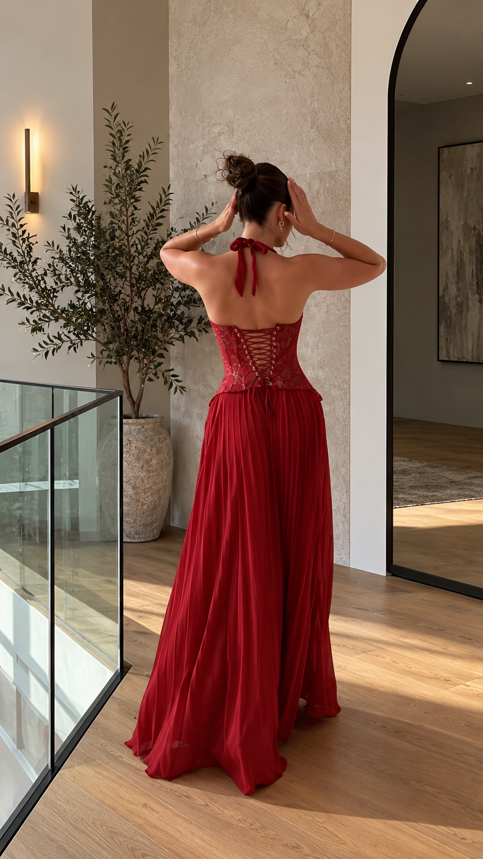 Fenity Gaia Gown | Red | Formal Dress Hire Adelaide