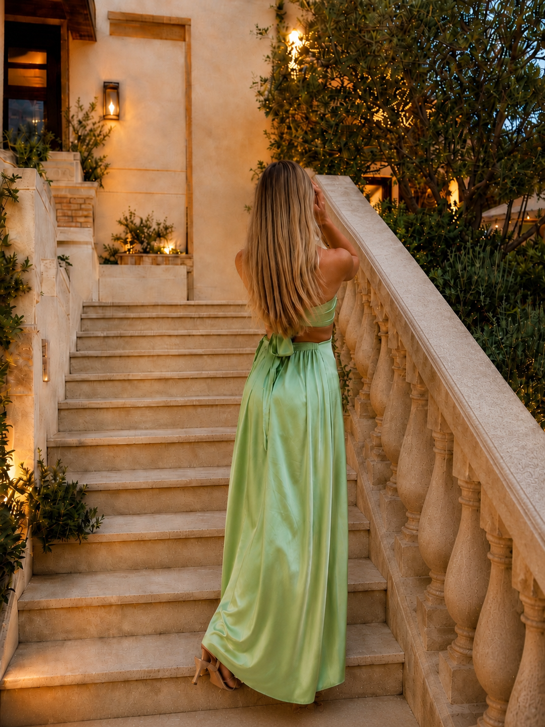 Lane & Sass - Luna Dress - Lime Green
