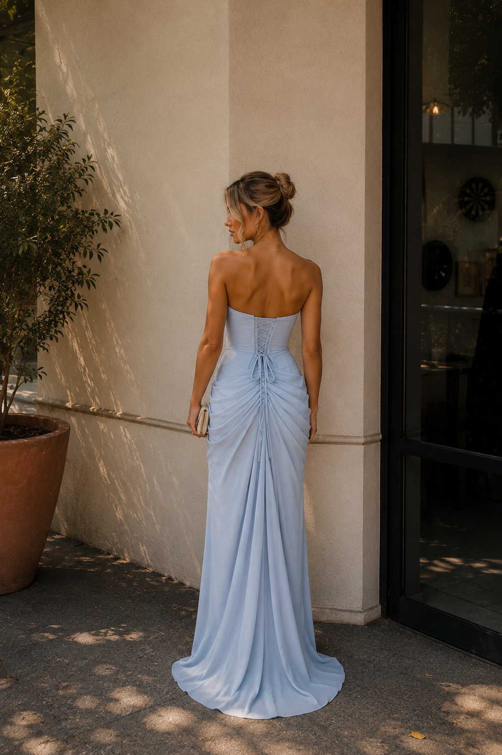 Cyra Maxi Dress in Glacier Blue | Formal Dress Hire Adelaide