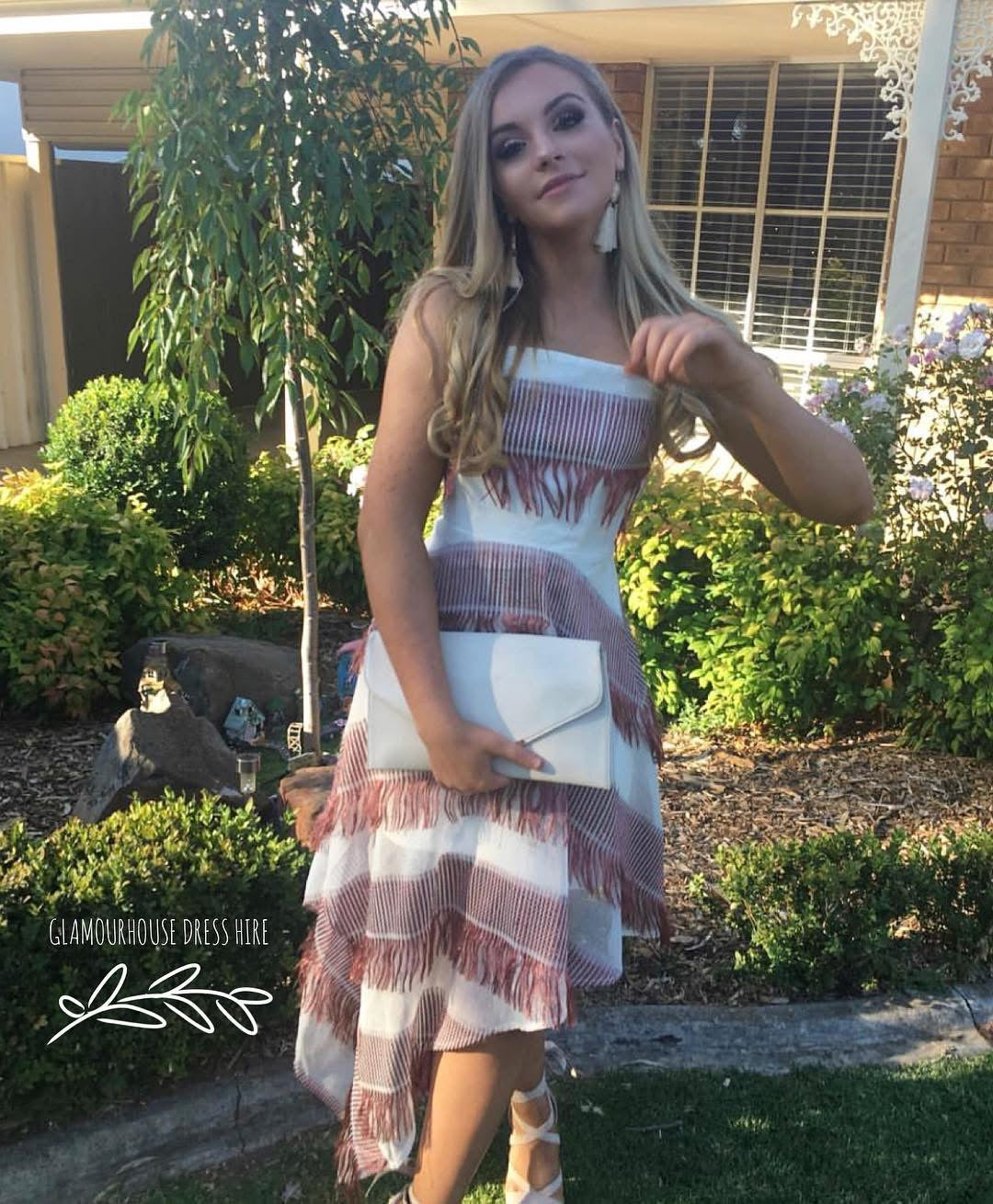 Prem the Label - Pretty Hurts Strapless Dress - Pink & White