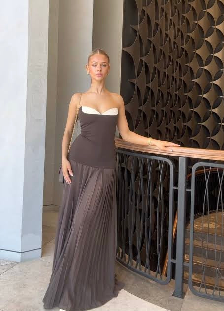 She Is Olla - Nicolette Maxi - Espresso