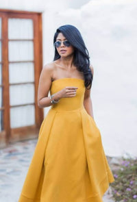 Cmeo - Making Waves Dress - Yellow