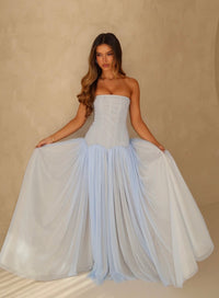 Magic Muse Maxi Dress in Blue | Formal Dress Hire Adelaide
