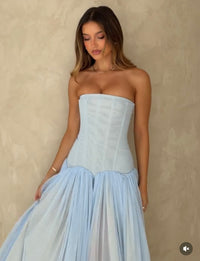 Magic Muse Maxi Dress in Blue | Formal Dress Hire Adelaide