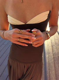 She Is Olla - Nicolette Maxi - Espresso
