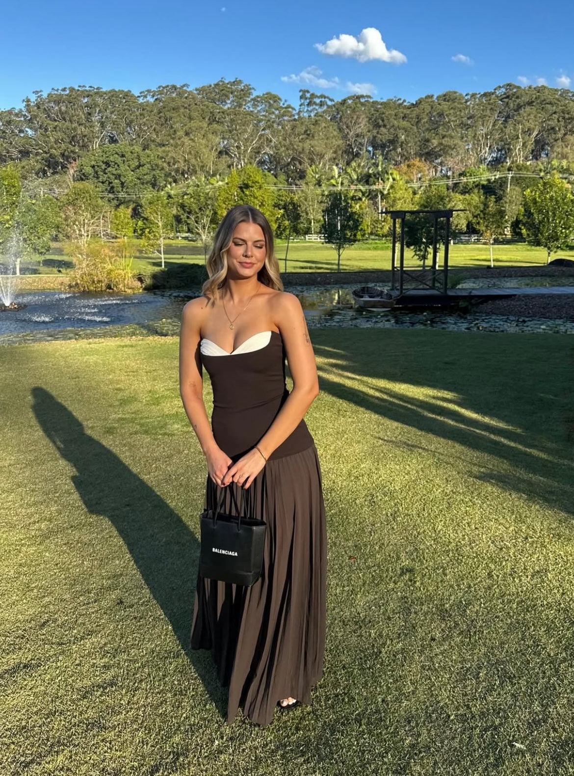 she's cool maxi dresses Shop the Savannah Strappy Maxi Dress with Built-In Bra