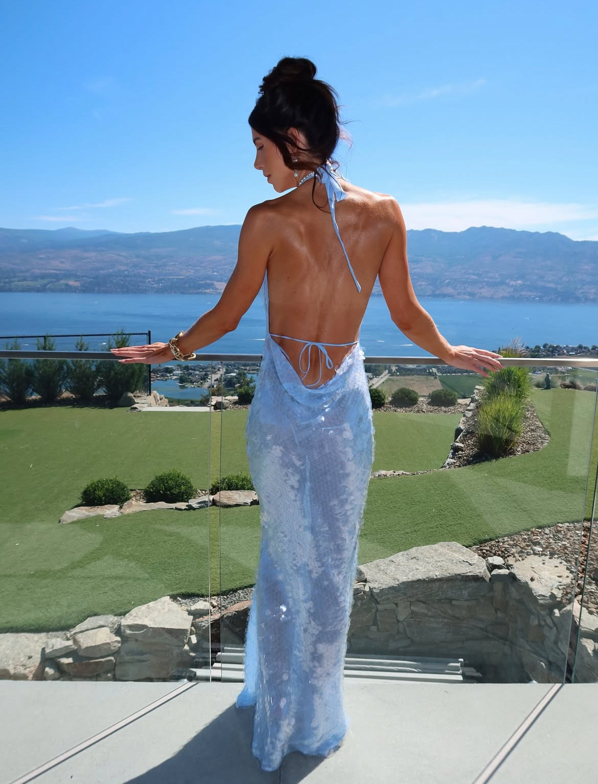 Ray & Boa - Anais Dress - Cornflower Blue