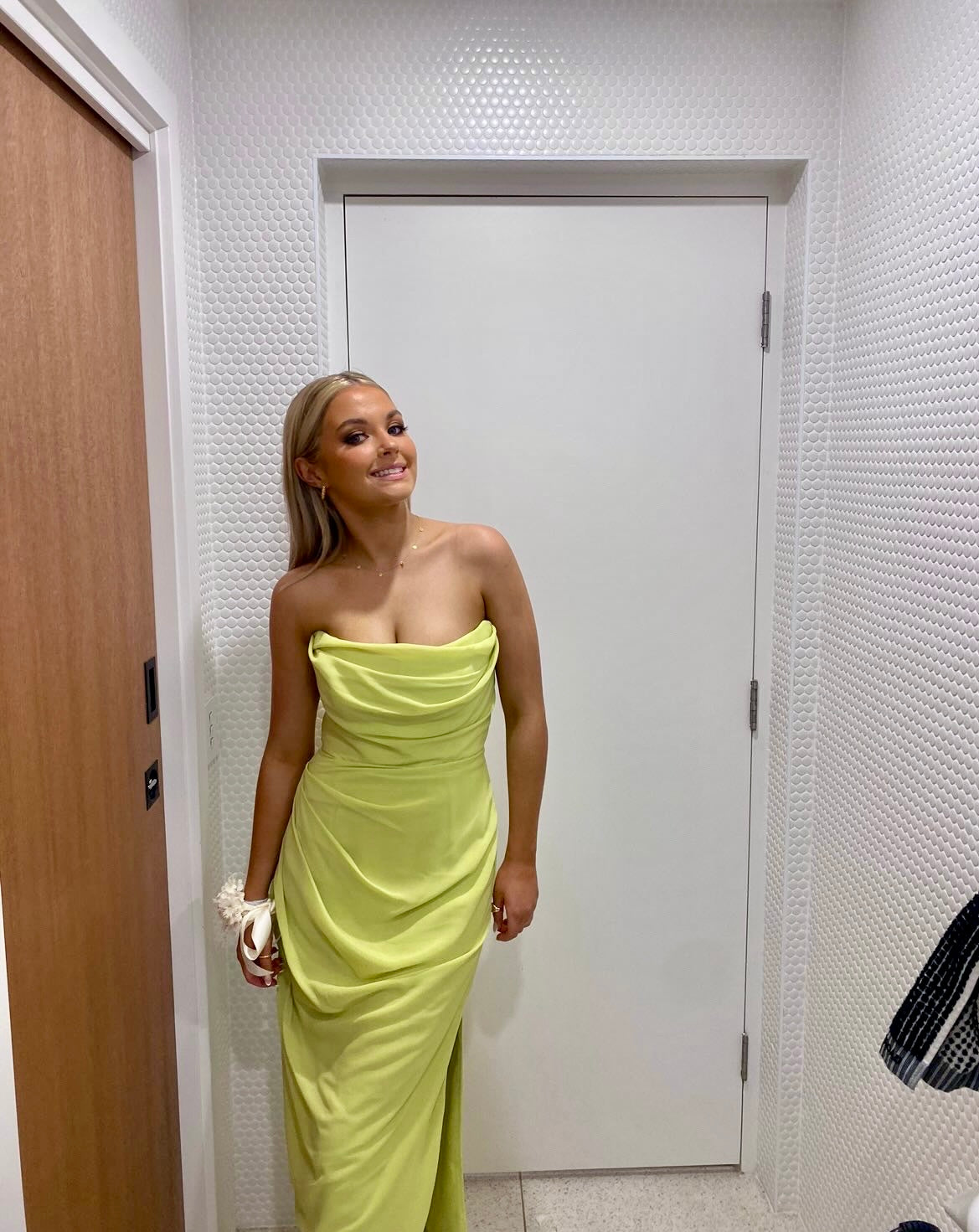 House Of CB - Adrienne Corset Dress - Lime Green