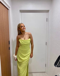 House Of CB - Adrienne Corset Dress - Lime Green