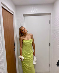 House Of CB - Adrienne Corset Dress - Lime Green