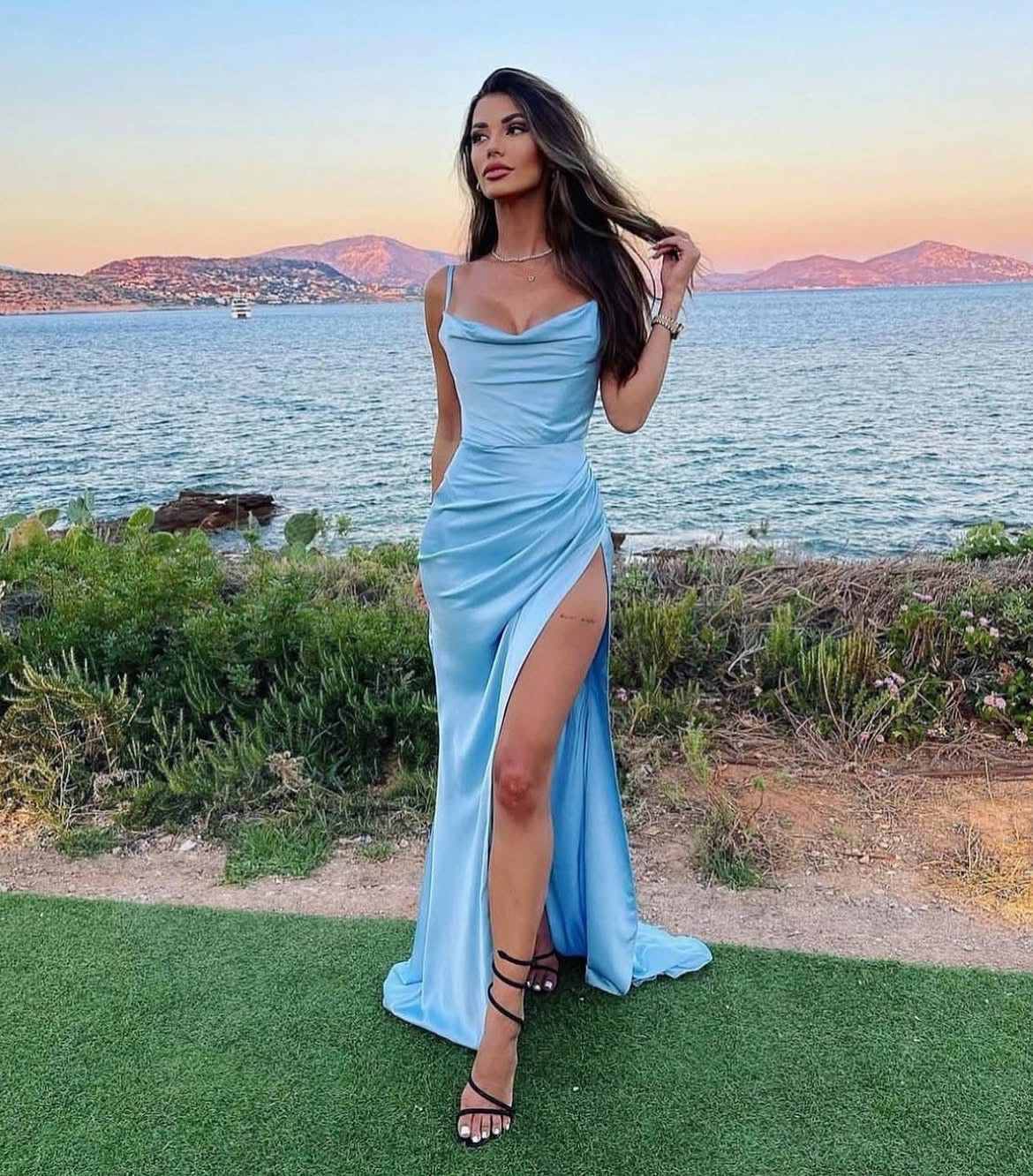 Other Formal - Penny Corset Dress - Light Blue