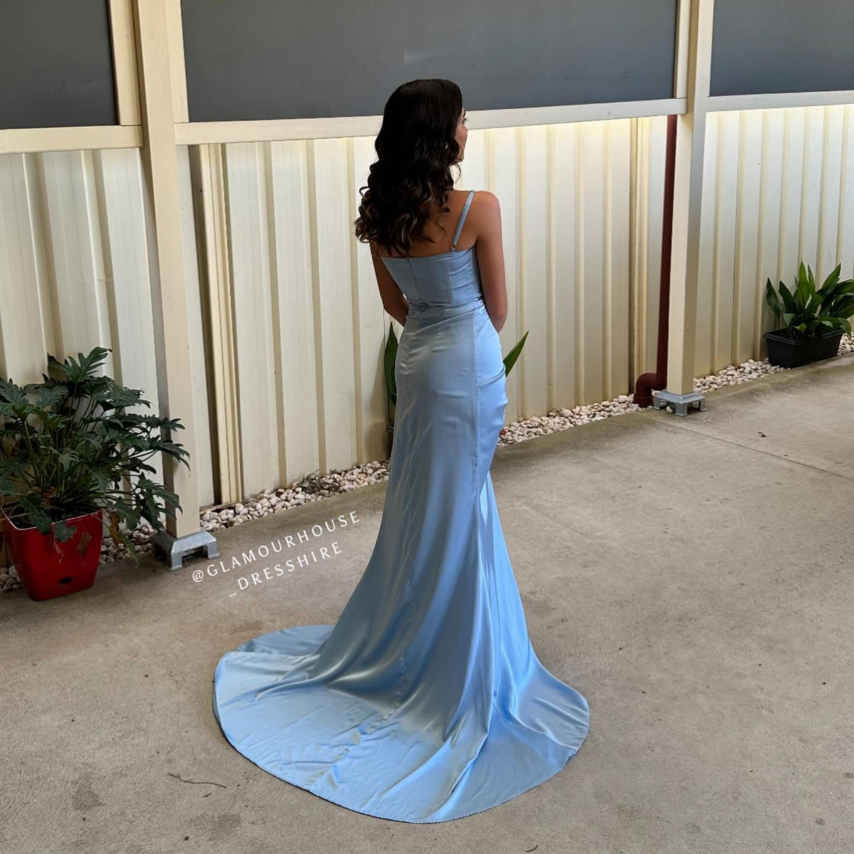 Other Formal - Penny Corset Dress - Light Blue
