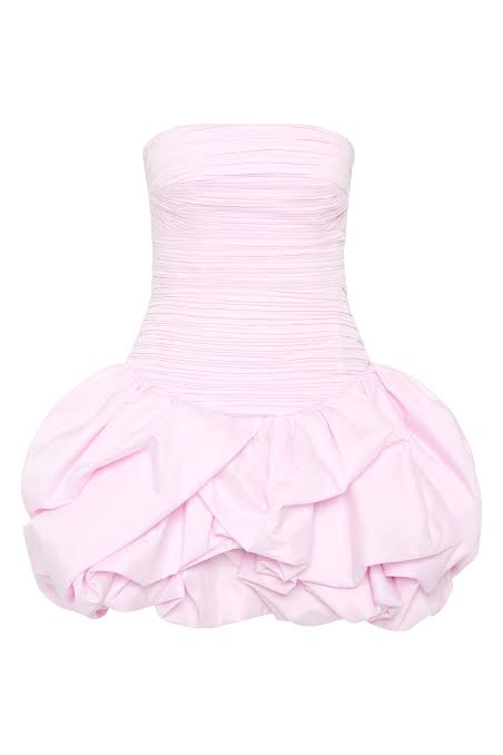 Ajé - Violette Bubblehem Mini Dress - Pastel Pink