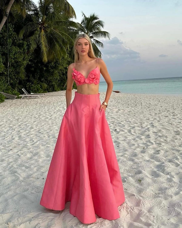 Acler - Isla Set - Coral