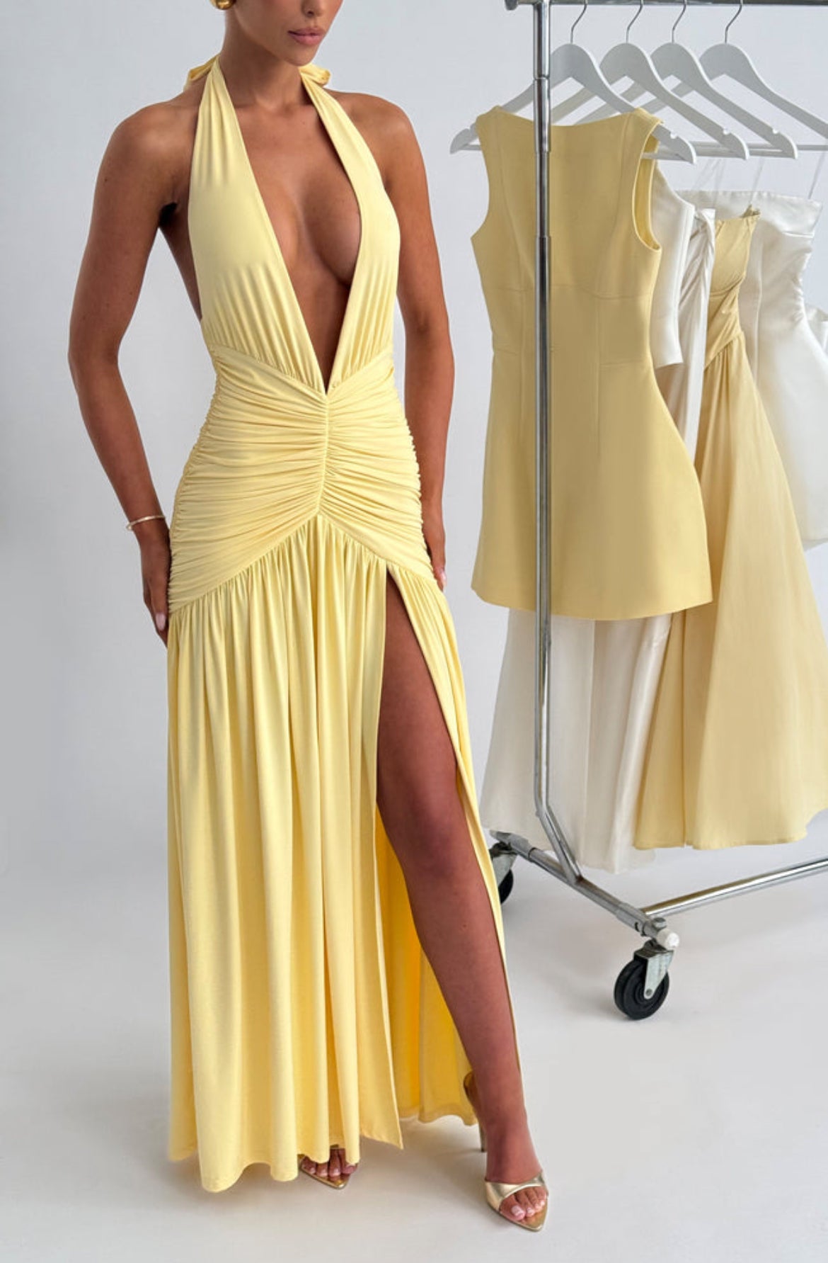 ✨ Melania Maxi Dress in Yellow | Formal & Event Hire