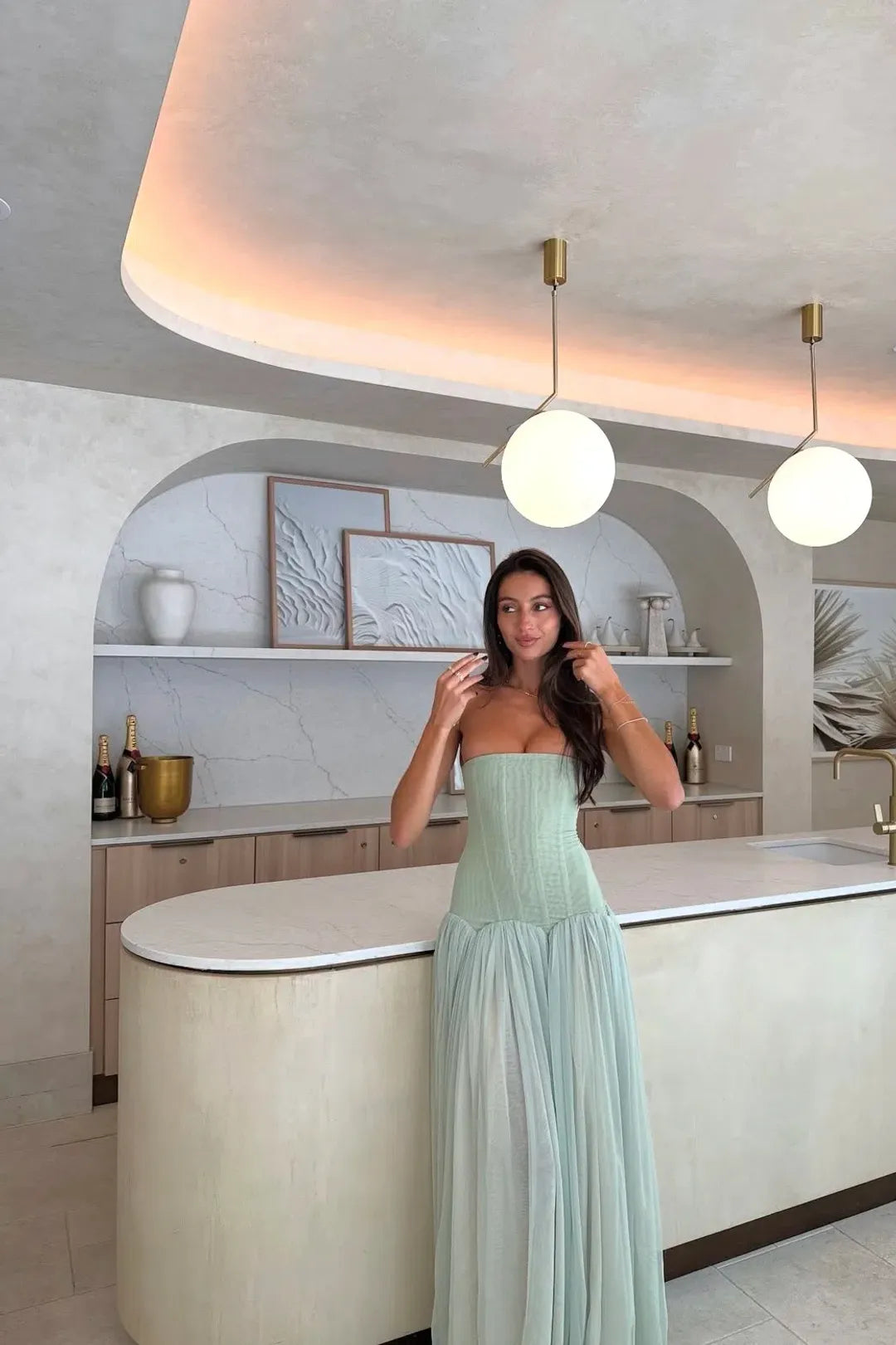 ✨ Magic Muse Maxi Dress in Mint | Formal & Event Hire