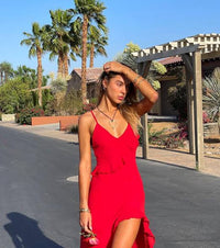 Other Formal - High Low Maxi Dress - Red