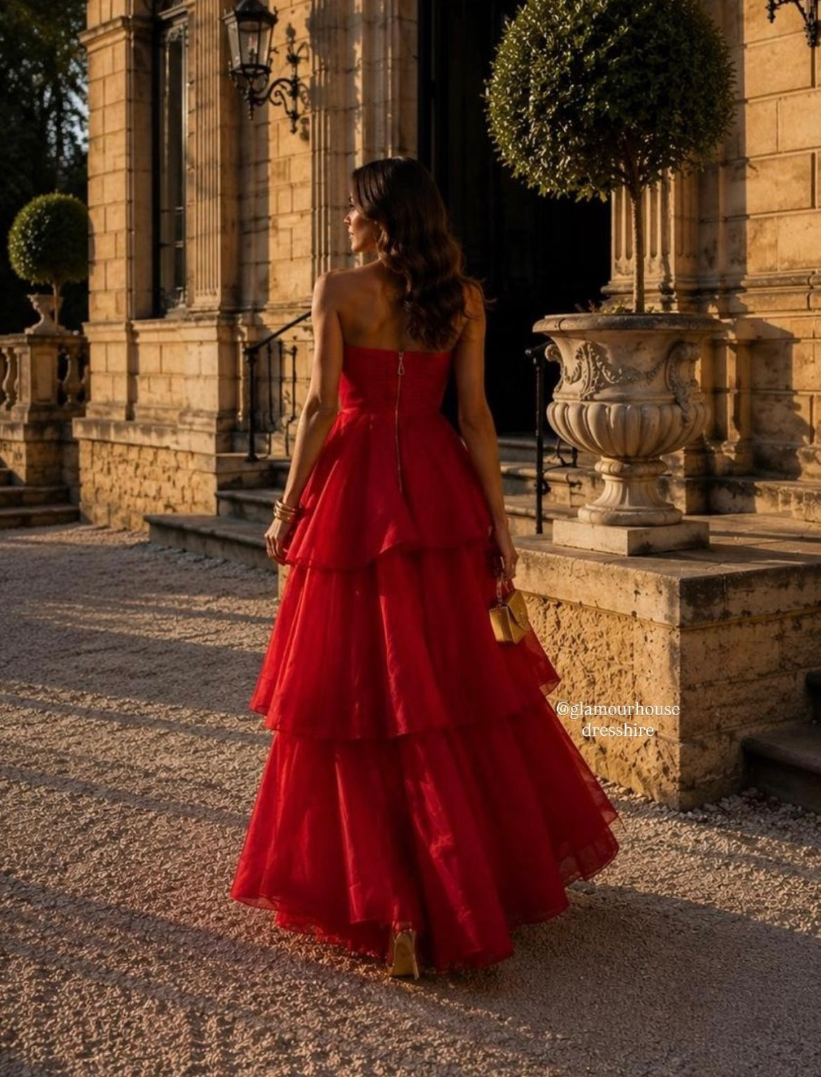 ✨ AJE — Selestia Gown in Scarlet Red | School Formal & Event Hire