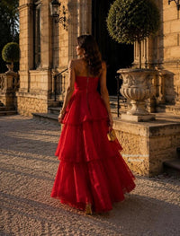 ✨ AJE — Selestia Gown in Scarlet Red | School Formal & Event Hire
