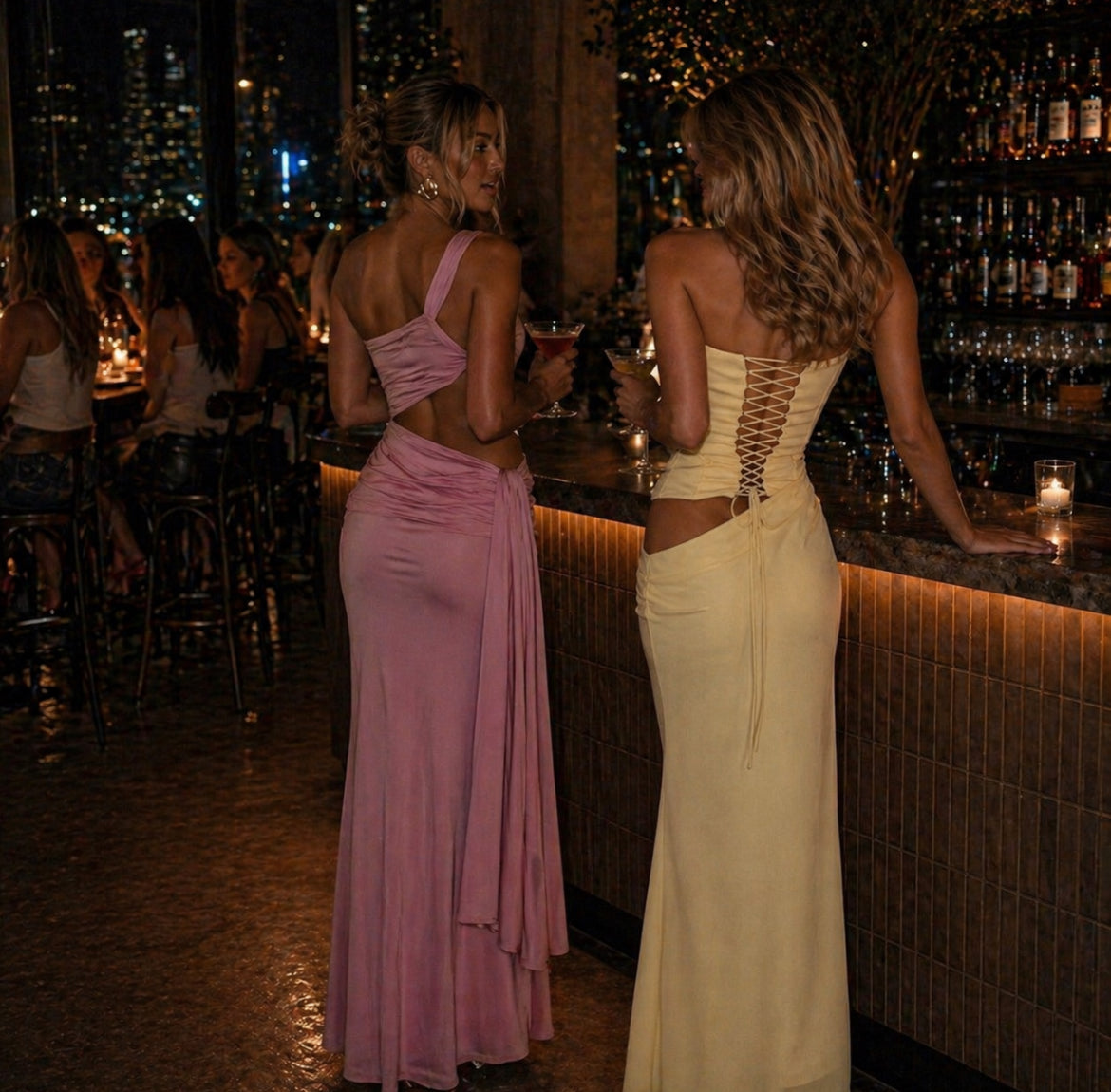 Limoncello Corset Dress in Lemon | Formal Dress Hire Adelaide