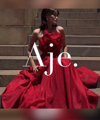 ✨ AJE — Selestia Gown in Scarlet Red | School Formal & Event Hire