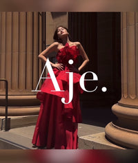 ✨ AJE — Selestia Gown in Scarlet Red | School Formal & Event Hire
