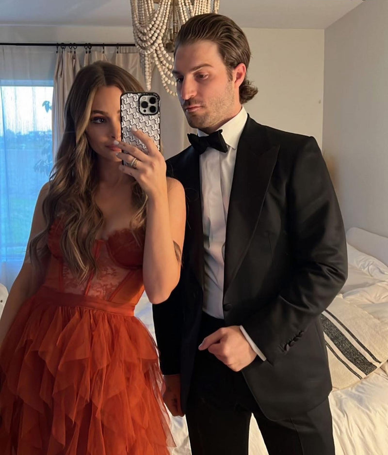 For Love & Lemons - Bustier Gown - Rust