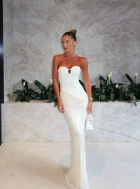 ✨ Kaia Gown - LIMITED EDITION ✨ Birthday Edition 01 - Ivory Sequin Maxi Dress | Formal & Event Wear