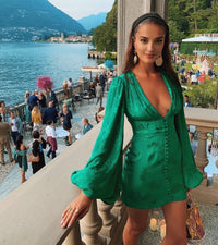 Rat & Boa - Isabella Dress - Emerald Green
