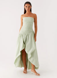 Mint Bubble Maxi Dress - Mint Green