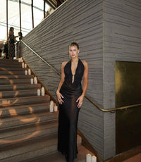 ✨ MISHA — Celine Maxi Dress in Black | Formal & Event Hire