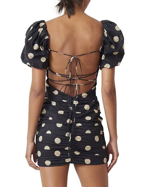 Bec & Bridge - Josephine Mini - Black with Linen Spots