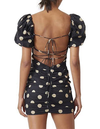 Bec & Bridge - Josephine Mini - Black with Linen Spots