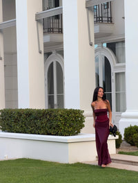 ✨ Bordeaux Maxi Dress in Deep Red | Formal & Event Hire
