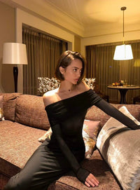Midnight Hours Mesh Maxi - Black