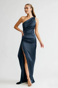 Lexi - Samira One Shoulder Dress - Orion Blue
